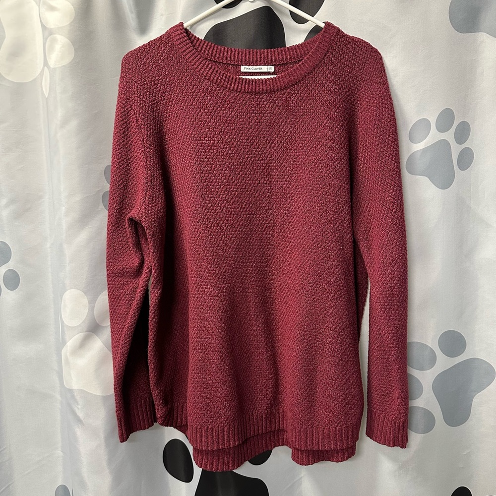 Pink Clover Women's Nickole Textured Sweater, Pink/Purple, Size 2X, Gently Used - Picture 3 of 6